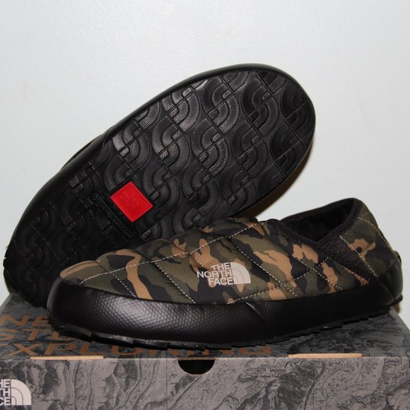 camo north face slippers